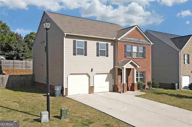 1152 Werre Way, Locust Grove, GA 30248 - view of front of house featuring brick siding, an attached garage, and concrete driveway