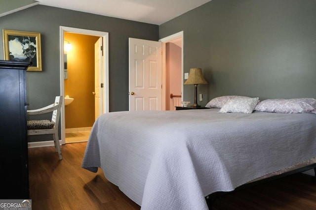 1101 Forrest Hills Dr, Watkinsville, GA 30677 - bedroom featuring wood finished floors and ensuite bath