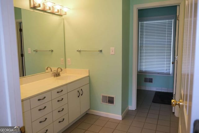 1101 Forrest Hills Dr, Watkinsville, GA 30677 - bathroom with tile patterned floors and vanity