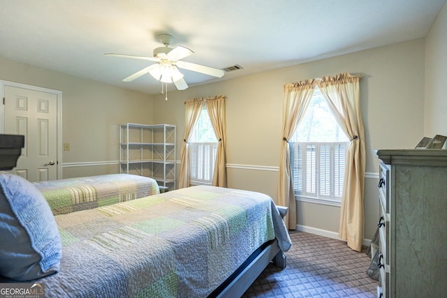 3010 White Oak Ct, Lagrange, GA 30240 - carpeted bedroom featuring baseboards and ceiling fan