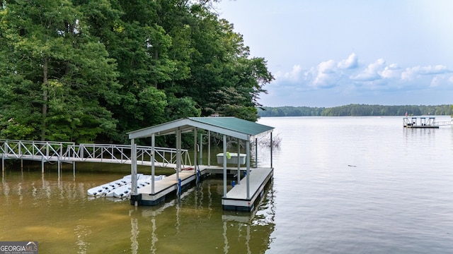 3010 White Oak Ct, Lagrange, GA 30240 - dock area with a water view and a wooded view