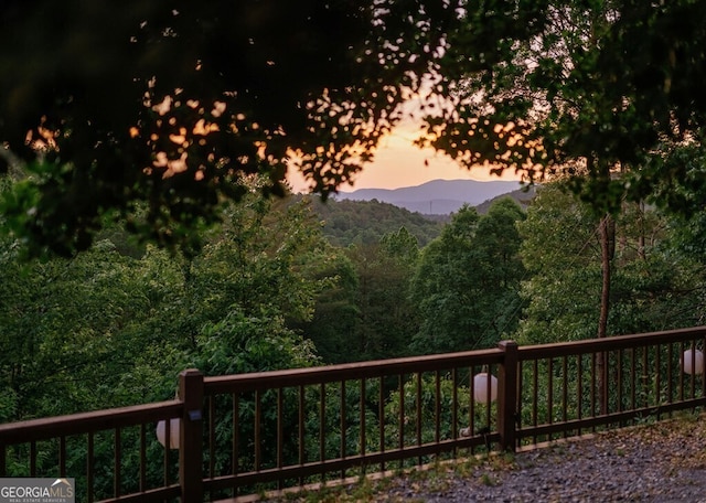 174 Little Rock Creek Ct, Cherry Log, GA 30522 - view of mountain backdrop with a heavily wooded area