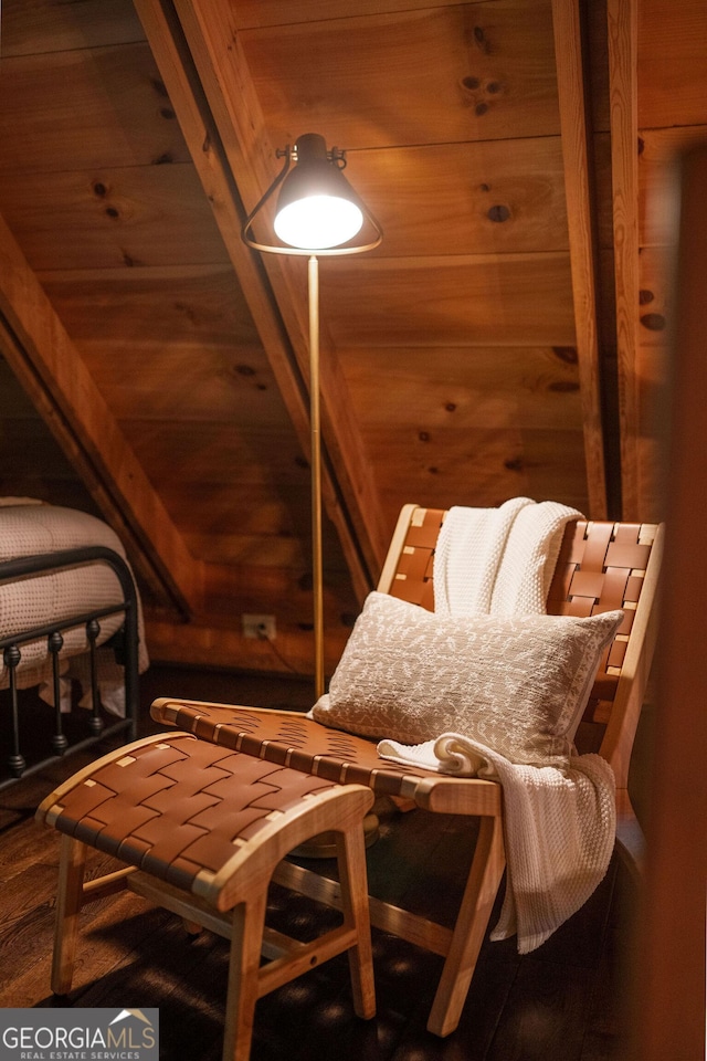 174 Little Rock Creek Ct, Cherry Log, GA 30522 - living area with wood finished floors