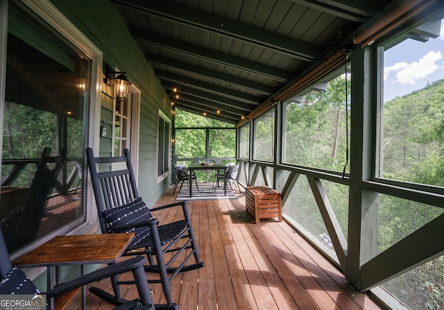 174 Little Rock Creek Ct, Cherry Log, GA 30522 - view of sunroom / solarium