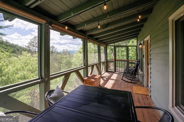 174 Little Rock Creek Ct, Cherry Log, GA 30522 - sunroom with healthy amount of natural light