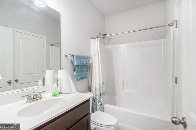 210 Kestrel Cir, Covington, GA 30014 - full bath with vanity and shower / bath combination with curtain