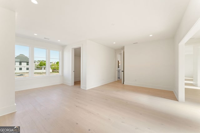 260 Guild Ln, Fayetteville, GA 30214 - spare room featuring light wood-type flooring and recessed lighting