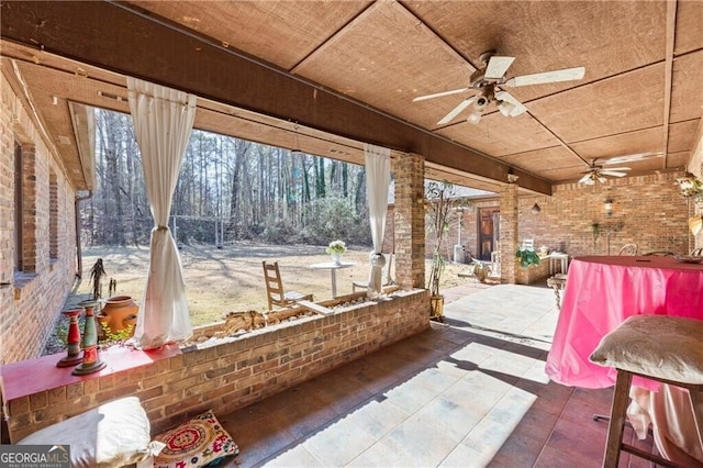 3000 Cathedral Pl, Decatur, GA 30034 - view of patio / terrace featuring ceiling fan