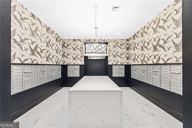 775 Juniper St NE Unit 111, Atlanta, GA 30308 - surrounding community with mail area, wallpapered walls, and recessed lighting