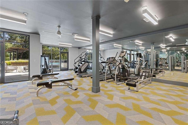 775 Juniper St NE Unit 111, Atlanta, GA 30308 - gym with carpet