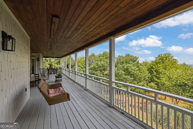 2216 Trammel Rd, Cumming, GA 30041 - view of wooden terrace