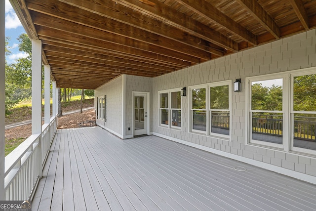 2216 Trammel Rd, Cumming, GA 30041 - view of wooden terrace