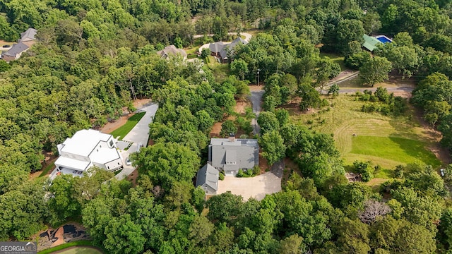 2216 Trammel Rd, Cumming, GA 30041 - bird's eye view of a heavily wooded area