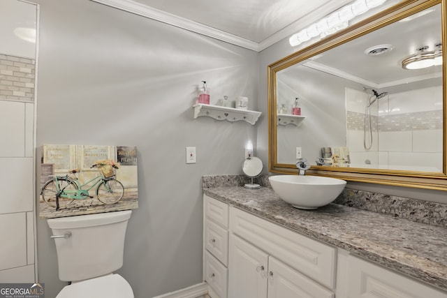 251 Shakespeare Dr Unit 332, Clayton, GA 30525 - full bath with vanity, ornamental molding, and a shower