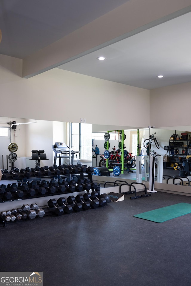 5700 Goolsby Rd, Monticello, GA 31064 - workout area with recessed lighting