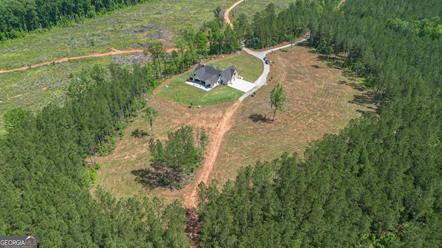 5700 Goolsby Rd, Monticello, GA 31064 - aerial overview of property's location with a forest and rural landscape