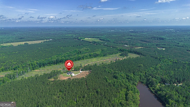 5700 Goolsby Rd, Monticello, GA 31064 - aerial overview of property's location with a forest