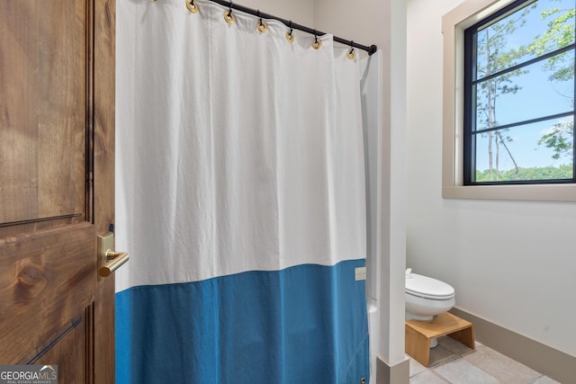 5700 Goolsby Rd, Monticello, GA 31064 - full bathroom with toilet, healthy amount of natural light, and a shower with shower curtain