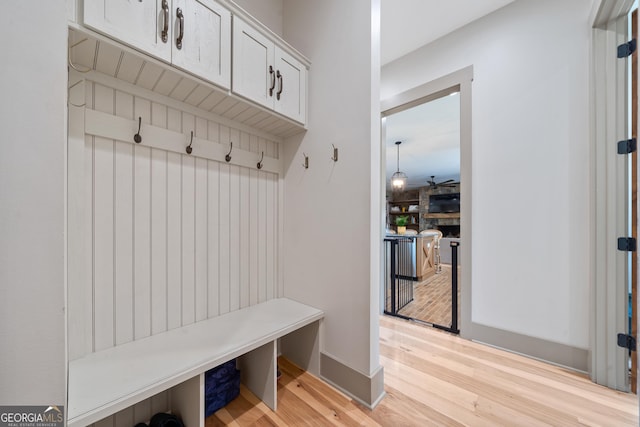 5700 Goolsby Rd, Monticello, GA 31064 - mudroom featuring light wood-type flooring and baseboards