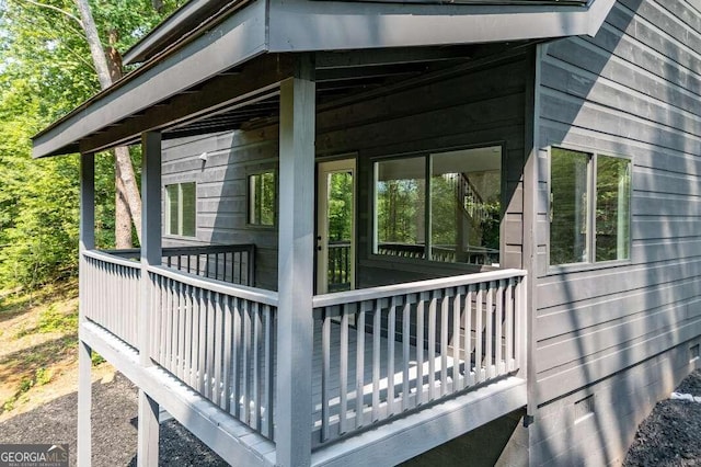 235 Red Bud Ln Unit 5, Hiawassee, GA 30546 - view of side of home with a sunroom