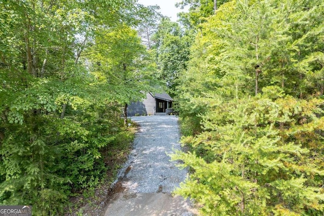 235 Red Bud Ln Unit 5, Hiawassee, GA 30546 - view of property hidden behind natural elements with driveway