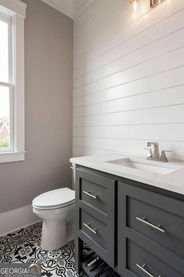 4821 Deer Creek Ct, Flowery Branch, GA 30542 - bathroom with vanity and tile patterned flooring