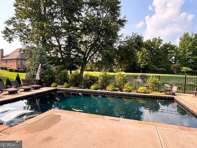 4821 Deer Creek Ct, Flowery Branch, GA 30542 - view of swimming pool with a patio