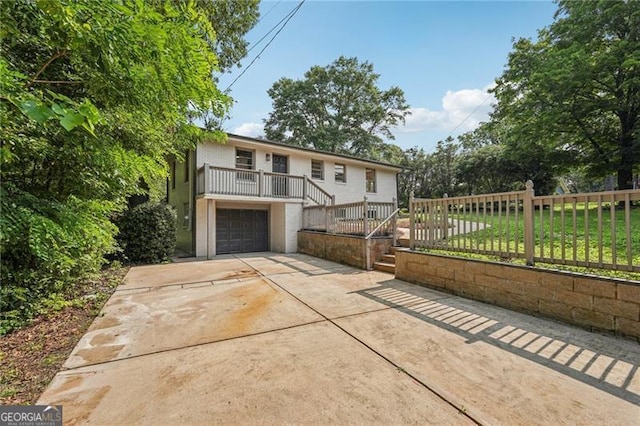 3422 Maplehurst Dr, Decatur, GA 30032 - view of front facade with driveway and an attached garage