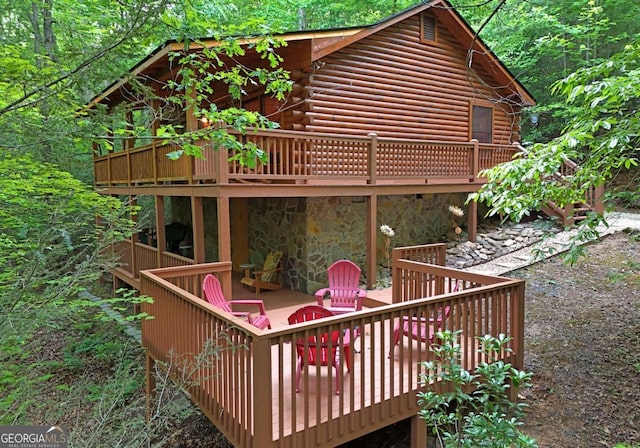 58 Hatchet Trl, Cherry Log, GA 30522 - view of deck