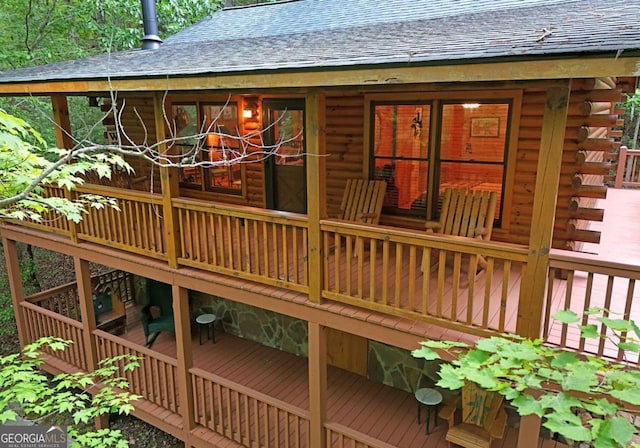 58 Hatchet Trl, Cherry Log, GA 30522 - view of deck