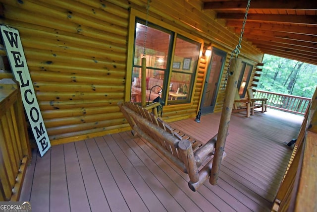 58 Hatchet Trl, Cherry Log, GA 30522 - view of deck