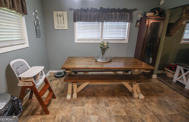 12730 Old Federal Rd, Carnesville, GA 30521 - dining area with healthy amount of natural light and baseboards