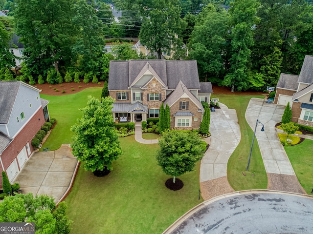 2579 Lulworth Ln, Marietta, GA 30062 - view from above of property