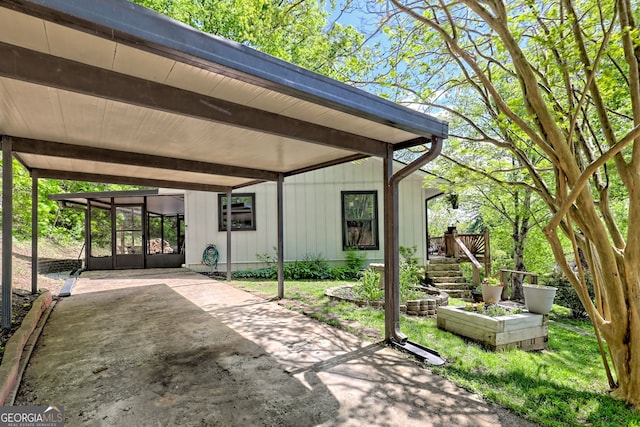 41 Mike Foster Ln, Clayton, GA 30525 - view of patio featuring a carport