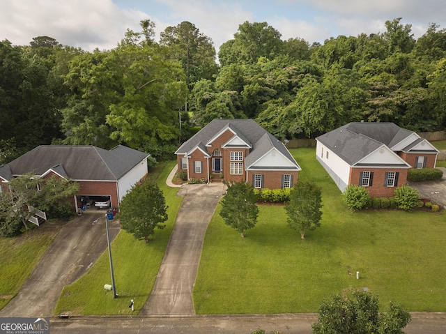 158 Sugarloaf Cir, Macon, GA 31204 - aerial view of property and surrounding area with a heavily wooded area