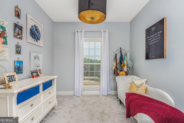 158 Sugarloaf Cir, Macon, GA 31204 - living area featuring light carpet and baseboards