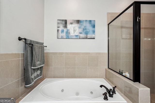 190 Marion Pl NE, Atlanta, GA 30307 - bathroom with a tub with jets and tiled shower