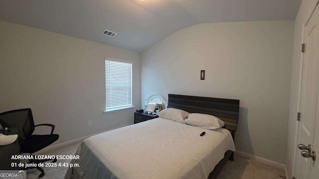 2757 Malton Way, Loganville, GA 30052 - carpeted bedroom with lofted ceiling and baseboards