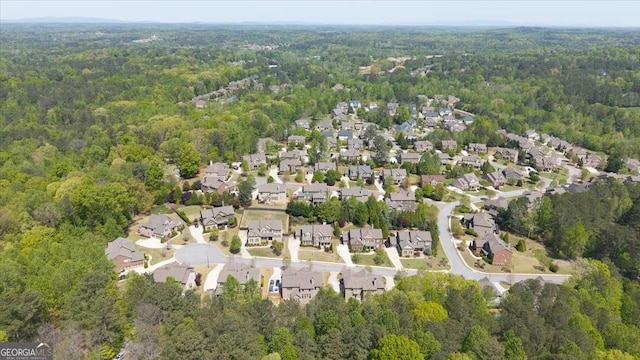 622 Rocky Creek Pt, Woodstock, GA 30188 - aerial view of property's location featuring a forest and nearby suburban area