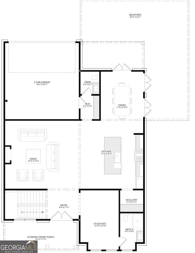 216 Lask Ln, Milton, GA 30004 - floor plan / room layout