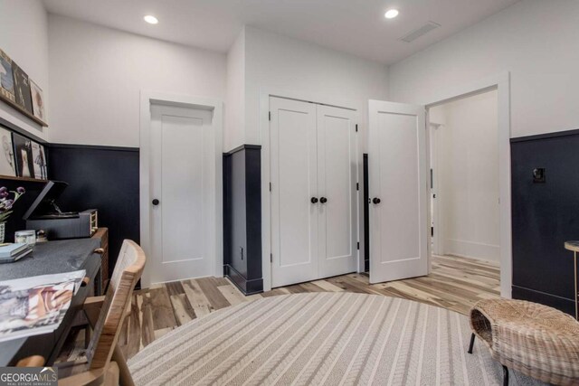1168 Mado Loop, Chattahoochee Hills, GA 30268 - office area with light wood-style flooring and recessed lighting
