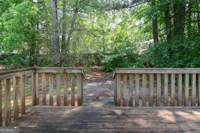 5920 Hampton Ct, College Park, GA 30349 - view of wooden deck