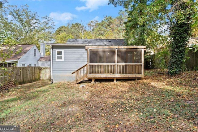 1686 Alvarado Ter SW, Atlanta, GA 30310 - back of house featuring a sunroom
