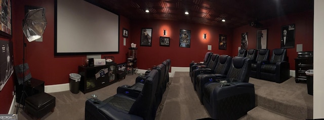 3084 Watsons Bnd, Milton, GA 30004 - carpeted home theater with recessed lighting and an ornate ceiling