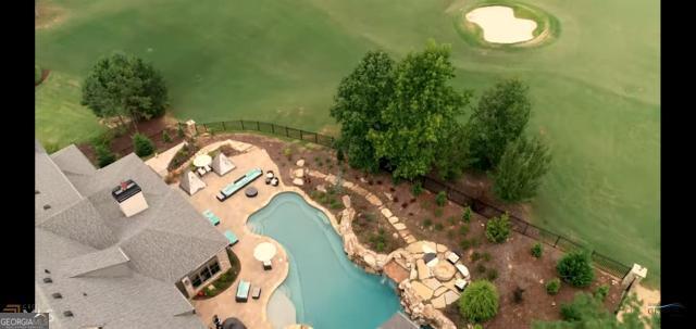 3084 Watsons Bnd, Milton, GA 30004 - drone / aerial view of a pool and a golf course