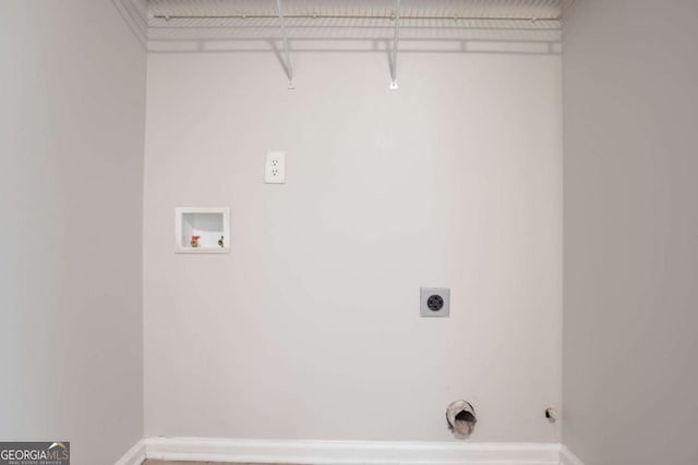7113 Ambercrest Ct, Austell, GA 30168 - laundry room with electric dryer hookup, washer hookup, and hookup for a gas dryer