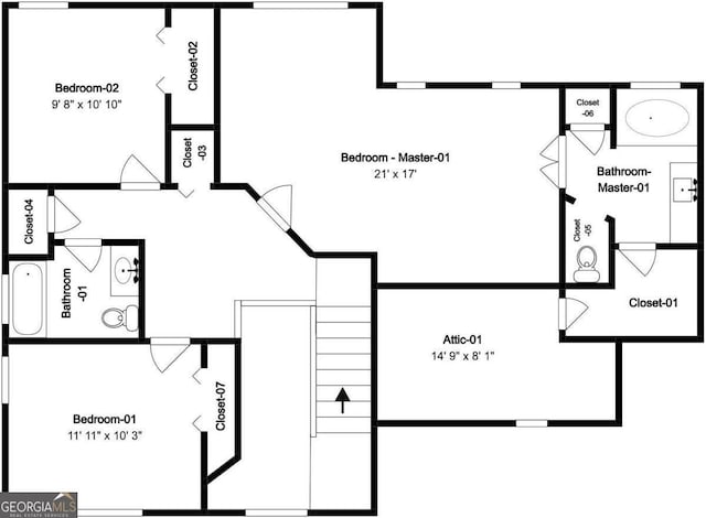 7113 Ambercrest Ct, Austell, GA 30168 - view of home floor plan