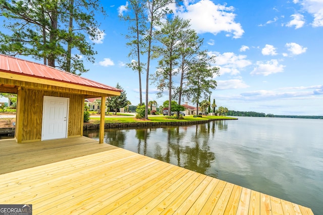 745 Chickasaw Trl S, Sparta, GA 31087 - dock area with a water view