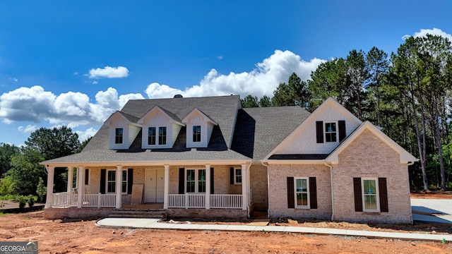 19 Trimble Way SE, Rome, GA 30161 - view of front of property with brick siding, a porch, and roof with shingles