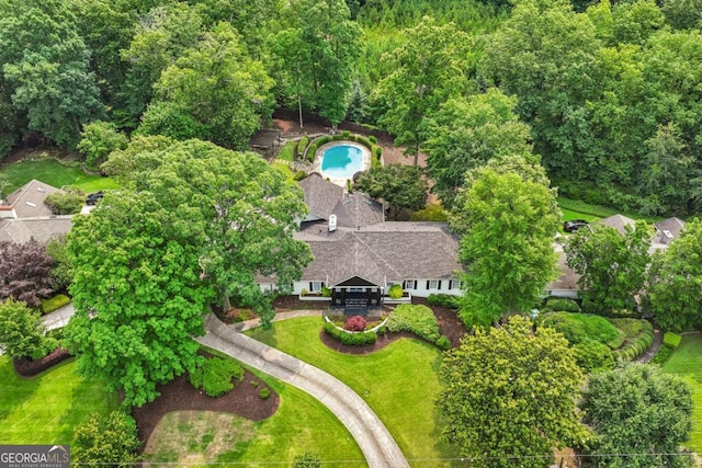 5860 Riverwood Dr, Sandy Springs, GA 30328 - aerial view of property's location featuring a pool